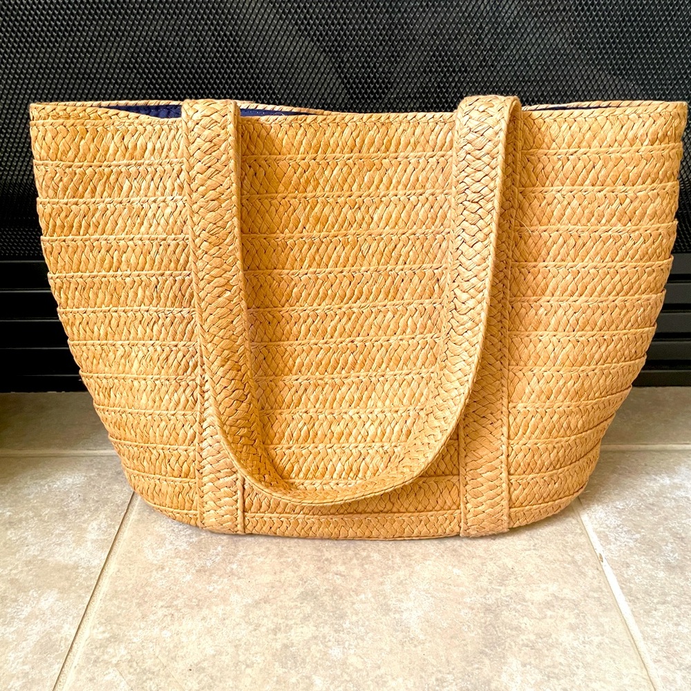Draper James woven handbag with scarf